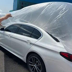 Tampas plásticas descartáveis transparentes dustproof do carro do pe do baixo preço para o retalho