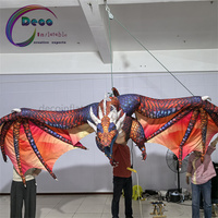 Ailes de dragon gonflables géantes imprimées numériquement en nylon Oxford pour activités intérieures et extérieures, jeu imaginatif, fournitures de fête