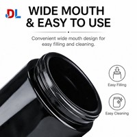 Frasco de Vidrio Negro con Sensor Digital de Protección UV, Tamaño Mini de 4oz, con Pantalla de Temperatura y Humedad para Hierbas Medicinales
