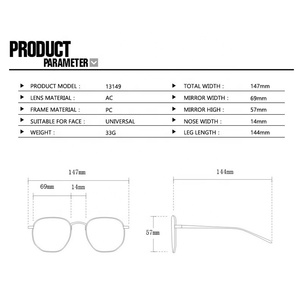Neue Modische <span class=keywords><strong>Cat</strong></span>-Eye UV400 Sonnenbrille für Damen Hochwertige Große PC-Rahmen Anpassbares Logo <span class=keywords><strong>Anti</strong></span>-Blaulicht-Brille - Product Image 4