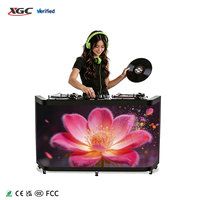 Écran LED tout-en-un pour DJ, table de comptoir LED incurvée à haute fréquence de rafraîchissement pour boîte de nuit, mariage et stand d'exposition