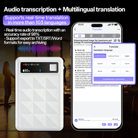 Perekam Suara Digital AI M6 64GB Perangkat Perekam Audio USB Transkripsi Rapat Ringkasan Catatan Suara