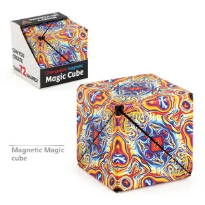 Extraordinary 3D Magic Cube Fidget Toy Puzzle Cube Antistress Adults Cubo  Fidget Shapes Shifting Box Collection Kids Toys Gifts