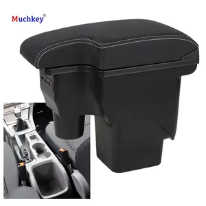 Car Armrest Car Accessories Interior Details Retrofit Parts Storage Box USB For Ford Focus 2 Armrest Box For Ford Focus Mk2