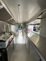 Remorque alimentaire certifiée DOT CE, chariot mobile pour glaces et hot-dogs, remorque alimentaire commerciale, camion alimentaire avec ventilation
