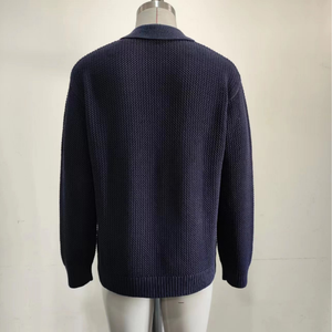 Maglione da Uomo Meadow di Alta Qualità in 100% Cotone, Struttura Lavorata a Maglia, Manica Lunga, Autunno Inverno, Moda Casual, Logo Personalizzato OEM ODM - Product Image 5