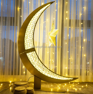 Pafu Muslimische Dekoration Arabische Kunst Muslimische Geschenke Islamische Wohndekoration Islamisches Dekor 3D Metall Halbmond - Product Image 6