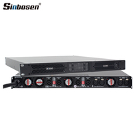 Amplificateur de puissance D4-3000 1u Classe D 10000W 2 Ohms 4 canaux, audio professionnel adapté aux enceintes large bande, Line Array et caissons de basses