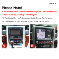 STWEI pour Toyota Alphard ANH20 Elfa A20 2008-2014 Lecteur multimédia de voiture BT Audio Radio Carplay Android13 Navigation automatique GPS