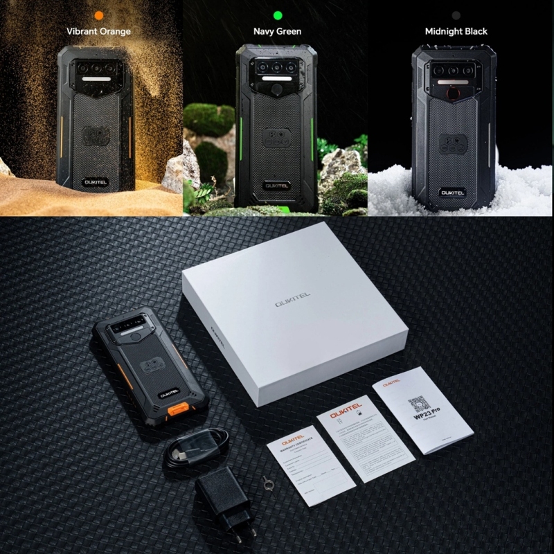 OUKITEL WP23 Pro - Rugged Android Phone with IP68 Waterproofing