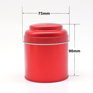 Barattolo in Metallo Nero Rotondo Riutilizzabile <span class=keywords><strong>per</strong></span> Tè Sfuso, Matcha e Spezie, Nuovo Design all'Ingrosso - Product Image 3