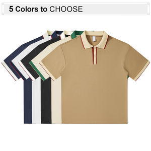 थोक कपास पॉलिएस्टर पोलो शर्ट अनुकूलन पुरुषों टी शर्ट कस्टम कढ़ाई पोलो शर्ट - Product Image 2