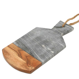 Tabla de cortar de madera tradicional Tabla de cortar de cocina de madera dura hecha a mano de La India - Product Image 1