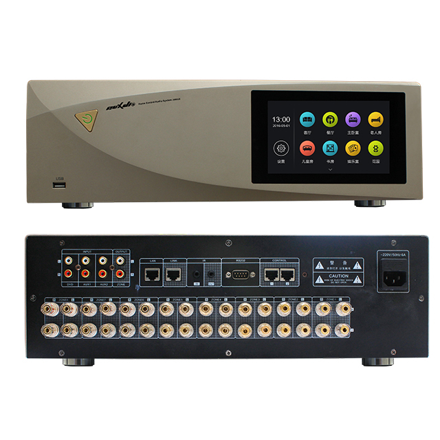 Hi Fi Sound Infrared Remote Control 8 Zones Integrated Multiroom Music System for Living Room