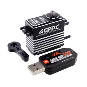 Piezas RC AGFRC, Engranajes de Acero de 0.082 Segundos, Motor sin Escobillas de 4 Polos, 54 Kg-cm de Alto Torque para Autos/Helicópteros 1/8 - Product Image 2