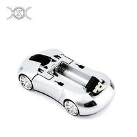 Souris optique sans fil en forme de voiture 3D Cool Sports 1600DPI 3 boutons souris de bureau ergonomiques avec récepteur USB