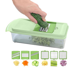 Smile Mom Plastic Kitchen Multi-Function 6-in-1 <b>Vegetable</b> & Fruit <b>Chopper</b> Dicer Grater Cutter Mandolin Slicer - Product Image 3