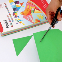 Papier coloré multi-usage Foska double face 80 g/m² 20 lb 250 feuilles A4, papier d'imprimante couleur intense