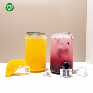 맞춤형 330ml 애완 동물 로고 음료 병 디저트 케이크 차 우유 커피 주스 소다 500ml 우유 차 가게 사용을위한 쉬운 열린 뚜껑 - Product Image 5