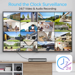 Système de caméra IP 5MP 4K 16CH <span class=keywords><strong>NVR</strong></span> POE, caméra IP66 étanche, suivi automatique, système d'alarme audio, H.265 avec stockage sur disque dur - Product Image 5