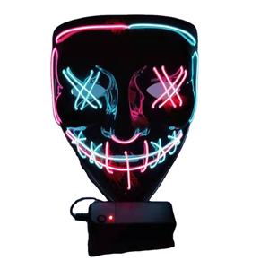 Popolare di Colore di Disegno Su Misura LED EL Filo di Spurgo <span class=keywords><strong>Maschera</strong></span> di <span class=keywords><strong>Halloween</strong></span> Decorazione <span class=keywords><strong>maschera</strong></span> Luminosa - Product Image 1