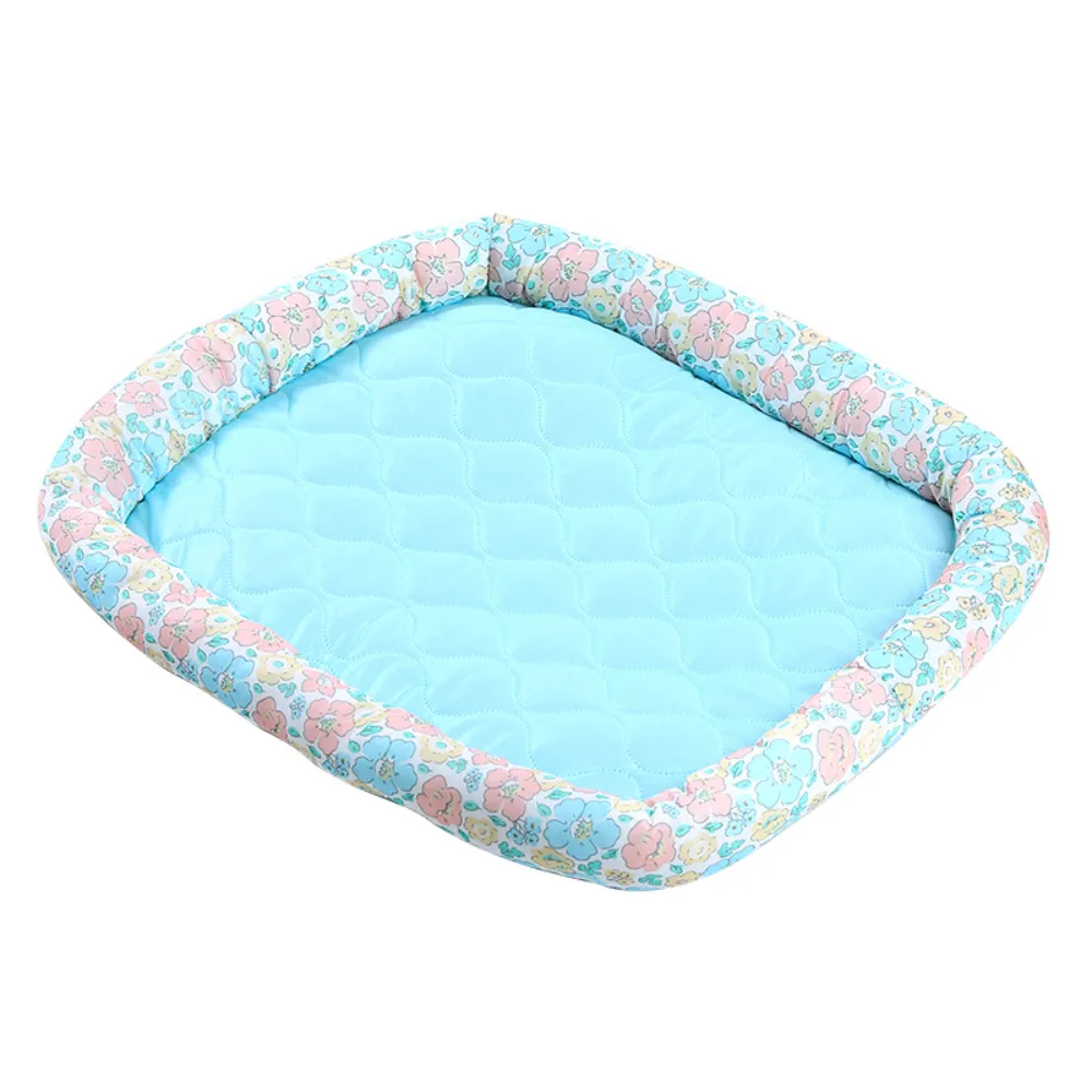 bed for dog and cat product cool and breathable flowers summer good quality soft round pet bed