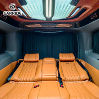 CARRIDE Elite Cabine Galaxy futuriste de luxe Mercedes V260 Chaises de capitaine VIP sur mesure Canapé-lit électrique en acier inoxydable