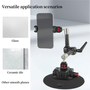 6in máy ảnh Cốc hút điện thoại núi 7 "Heavy-Duty Hợp kim nhôm có khớp nối ma thuật cánh tay 360 bóng kép đầu 1/4" arri gắn kết - Product Image 3