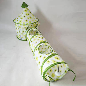 Nieuw Huisdierenspeelgoed Spring Rond En Speel Met De Kattenstoktunnel Tent Combo Kattentunnel - Product Image 2