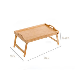 थोक कस्टम बांस तह बिस्तर टेबल ट्रे भोजन भोजन नाश्ते में पैरों के साथ ट्रे - Product Image 5