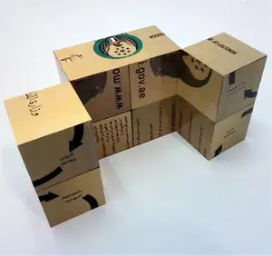 Пользовательские 3D рекламные магнитные квадратные формы пластиковые рекламные складные кубики