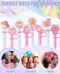 <strong>Funny</strong> Diamond Fruit <strong>Straw</strong> Cover Cap for Cup Compatible with Tumbler 40oz/30oz/20oz Accessories,TLX0106 - Product Image 6