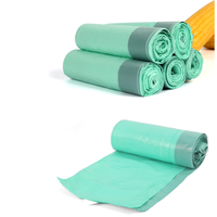 Rouleau de sacs poubelles biodégradables épais et très économiques, thermoscellables avec cordon de serrage, en PLA/PBAT, pour dortoirs étudiants