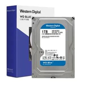 Настольный механический жесткий диск WD синий 7200 до 64 МБ SATA CMR (WD10EZEX) 1 ТБ жесткий диск