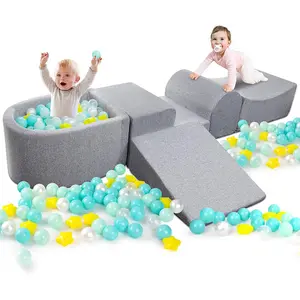 Combinación de sofá de costura para niños personalizada, bloques de construcción multifuncionales, PISCINA DE BOLAS oceánicas, alta densidad, alta resistencia