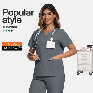 Uniforme d'infirmière médicale élégant et léger pour femmes et hommes vêtements de travail de médecin hospitalier tissu à séchage rapide tenue chirurgicale vétérinaire - Product Image 2