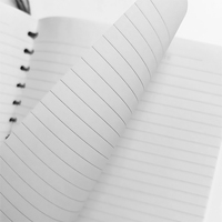 Cuaderno Personalizado con Encuadernación Cosida, 80 Hojas Rayadas, Cuaderno Escolar de Ejercicios 200x145mm, Cuaderno de Escritura para Estudiantes, Papelería al por Mayor
