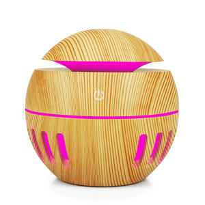Mini humidificateur en bois avec lumière LED, rechargeable par USB, pour la maison, la chambre, le bureau, diffuseur d'arômes, capacité inférieure à 0,5L - Product Image 3