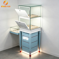 Présentoir de Comptoir Haut de Gamme en Bois et Métal pour Lunettes de Soleil – Vitrine Durable pour Verres Optiques