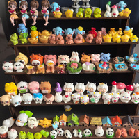 Figurines miniatures en résine 3D de dessin animé, corgi, ours, mouton, cochon, canard, fesses d'animaux, style de personnage, cupcakes, jouets pour enfants, ornements