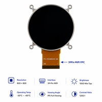 Modul LCD TFT IPS Persegi 3.4" 800*800 MIPI -30~85 Terintegrasi Kecerahan 1000cd/m Tampilan Suhu Lebar untuk Luar Ruangan Cerdas