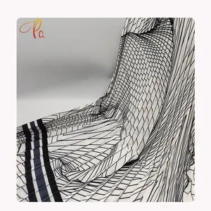 2022 New Style Telas Al Por Mayor Textilien 100 Polyester gewebt Digital Printed Plissee Stoff für Rock