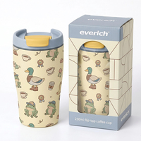Mug à café isotherme en acier inoxydable de 450 ml avec couvercle, tasse de voyage à double paroi sous vide, sans BPA, design réutilisable