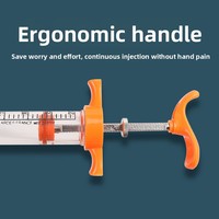 Seringue en plastique-acier, aiguille en plastique-acier, outil d'injection vétérinaire pour animaux, seringue automatique pour vaccins pour porcs, bovins, ovins