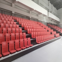 JY-769 Sièges pliants télescopiques pour gymnases intérieurs, idéaux pour les événements sportifs des lycées et universités