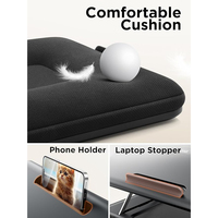 Support ergonomique de plateau de tour: table d'ordinateur portable réglable de nouvelle conception avec le coussin de confort