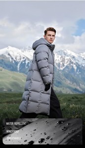 <span class=keywords><strong>Manteau</strong></span> d'hiver pour homme, long, style décontracté, coupe-vent, doudoune pour homme, doudoune en duvet d'oie, veste matelassée pour homme, veste coupe-vent - Product Image 5