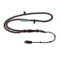 Manik-manik Doa Islam Winon Wholesale Religious Dark Brown Kuka Seeds 4mm 99 Butir Tasbih Muslim