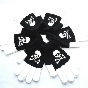 Personalized Winter Adult Custom Logo Knit Acrylic Fitness Magic Hallowmas Gloves Unisex