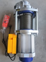 Palans électriques industriels KCD, treuil électrique à moteur en cuivre avec coque en aluminium, frein à coupure de courant pour le levage de matériaux de construction